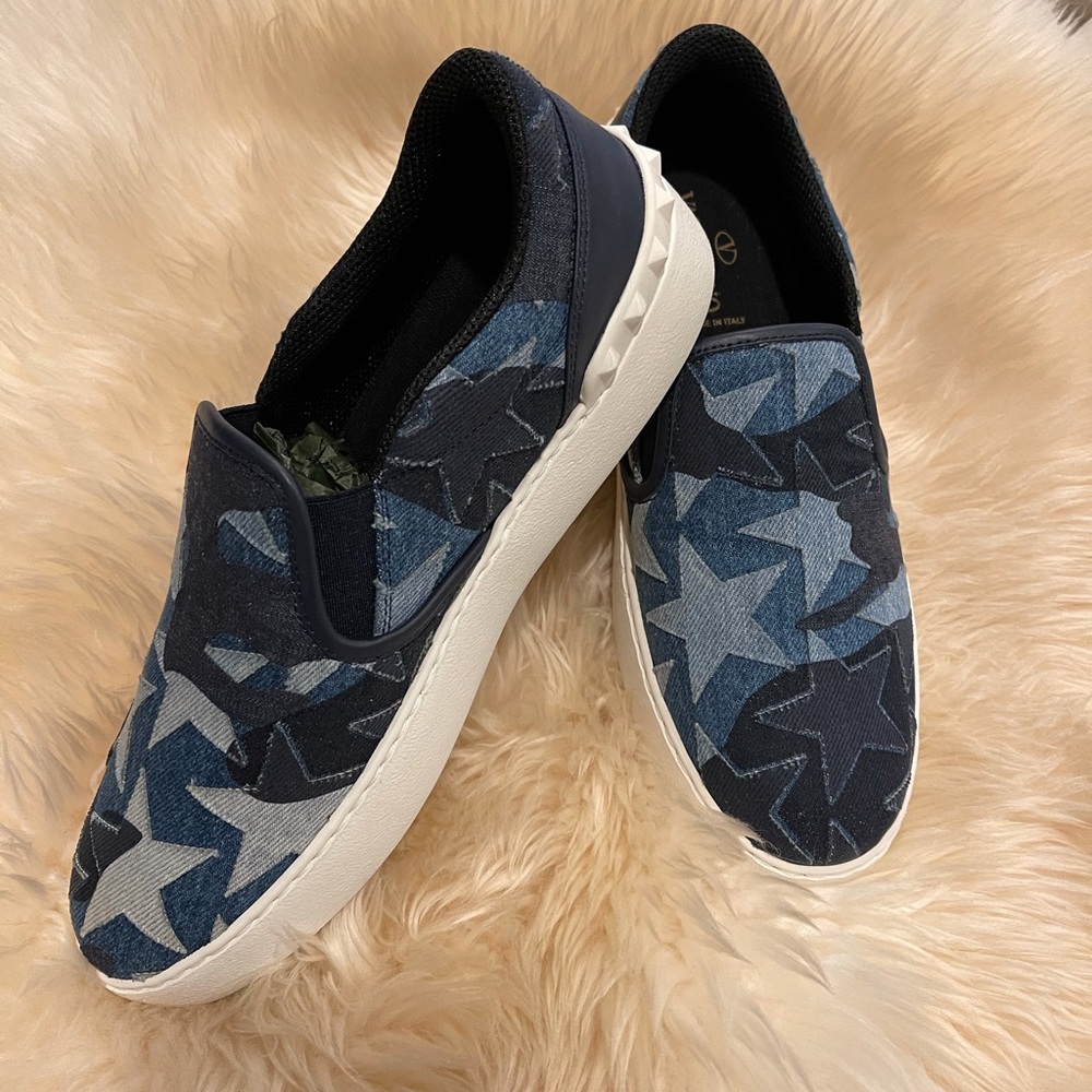 Valentino women denim slip on sneakers - Picture 4 of 6